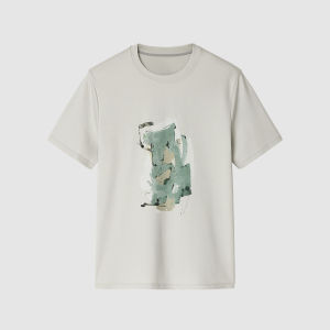 ICICLE | Spring Cotton Knit Print Short Sleeve T-Shirt