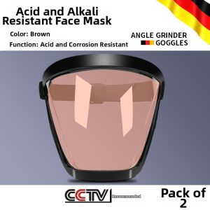 Acid-Resistant Alkali-Resistant Splash-Proof High-Definition Anti-Fog Full Face Mask