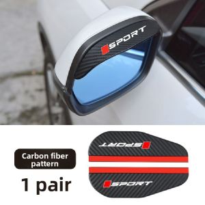A Pair Of Rain Eyebrow Decoration Sun Visors For Car Exterior Rearview MirrorsEasy To InstallSuitable For All Vehicle Models