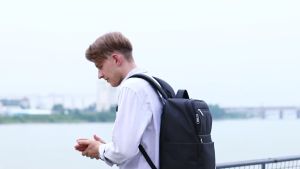 Men travel Trolley backpack bag women carry on luggage backpack bag on wheels wheeled backpack Oxford Travel Rolling Baggage Bag