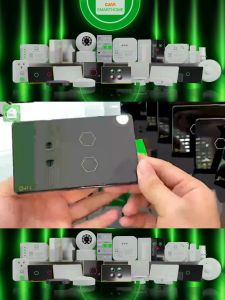 Công Tắc Cảm Ứng Thông Minh Datic Và Hunonic – 2 Nút Kèm Ổ Cắm 2 Màu Đen Trắng Hẹn Giờ Bật Tắt Tự Động Điều Khiển Từ Xa Qua Điện Thoại