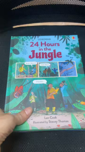 【Hard cover】Usborne 24 Hours in Space Stone age Jungle Antarctica Ocean Zoo (6 Books set)