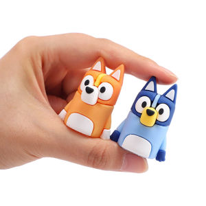Bluey Manual Pencil Sharpener Bingo Anime Model Alloy Blade Learn Stationery Enclosed Blade Holder Safety Doesnt Cut Hands Toy