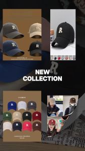 Ready Stock Hats Cap R/P Letter Baseball Cap Outdoor Sports Street Caps Men Casual Hat Women Ready Stock