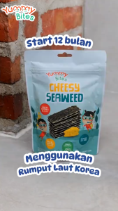 YUMMY BITES Cheesy Seaweed 30gr / Snack Cemilan Sehat Bayi Anak Rumput Laut Keju YummyBites BANDUNG