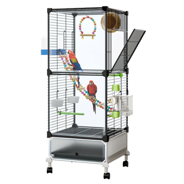 Picture of DENGJING | Large Luxury Aviary for Parrots, Tiger Parakeets, and Mynah ...