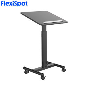 FlexiSpot MT3 Mobile Laptop Standing Desk Gas Spring Tiltable Desk Riser Ergonomic Home Office Use