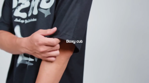 Gizmo Tshirt Kaos Boxy Stardust Black Lengan Pendek Keren Nyaman Pria Sablon