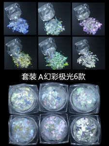 สติ๊กเกอร์ตกแต่งเล็บสีสันสดใส แผ่นดิสก์กระจก แผ่นดิสก์ทอง ลายไม่สม่ำเสมอ แผ่นดิสก์สีลูกกวาด แผ่นดิสก์เล็ก แผ่นดิสก์สีสันสดใส