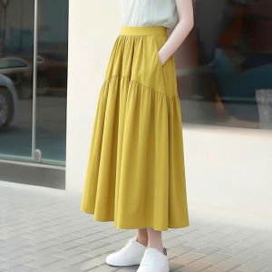 YINLIANHU | Pocket New Design Long Skirt A-line Skirt