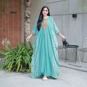 Kaftan Renda Arabian / Motif Rintik / Rayon Premium Cantik Formal Gamis Muslim Dres