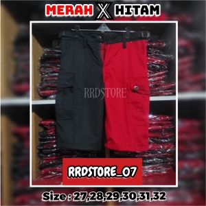 CELANA ALPIN MERAH HITAM/CELANA CARGO MERAH HITAM/CELANA KIMPOL MERAH HITAM size : 27-32