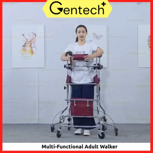 Adult Walker with 8 Wheel Floor Support Assist Multipurpose Rehabilitation Therapy Walking Aids For Elderly Patient