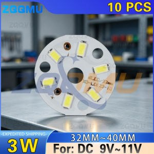 10Pcs 3W 32MM Round LED Light Board 40MM Bulb 5730 SMD 2835 Warm White Neutral Light Lamp Bead For DIY Tile Modified Bulb