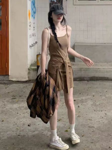 CHOUXIE | Casual Style French Summer Outfit Waist Shaping Dress