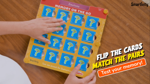 Smartivity Memory Game for Kids Ages 3+ Years | Fun Matching Game - 12 Theme Cards & 3 Level Challenges I Birthday Gift for Boys & Girls I Preschool Learning Toy for 3456 Years Age | Educational Toy | Learning Game