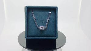 1Carat Emerald Cut Moissanite Diamond Bracelet for Women Men 925 Sterling Silver Bezel Set Charm Wrist Chain Fine Jewelry