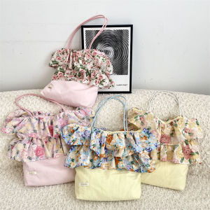 Túi Đeo Vai Nữ Dung Tích Lớn Hoa Hồng Cổ Điển Mới Nối Ghép Túi Tay Cầm Đi Làm Túi Dưới Cánh Tay Túi Tote Mềm Mại