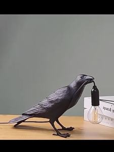 Italian Seletti Bird Wall Light Night Lights E12 Table Lamps Resin Crow Desk led Lamp Lights for Bedroom Bedside Living Room Wall Sconce Light