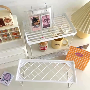 🔥SG LOCAL STOCK🔥Minimalist Foldable Table Desk Organiser Desk Storage Stationery Organizer Accessories Organiser