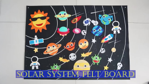 Montessori board baby busy learning storybook solar system universe flannel interactive game pad