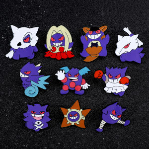 Bandai | Gengar Cartoon Brooches Anime Enamel Lapel Pins for Backpack Accessories Fans Collection Brooches Gifts