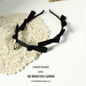 Red And Black Butterfly Knot Hairband Pure Color Versatile Headband Floral Patchwork Hair Clip Fresh 2021 New Design Hair Accessories