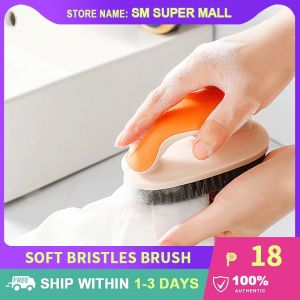 【Multifunction】Household Soft Bristles Brush with Long Handle Clothes&Shoes Cleaning Soft Fur Brushes