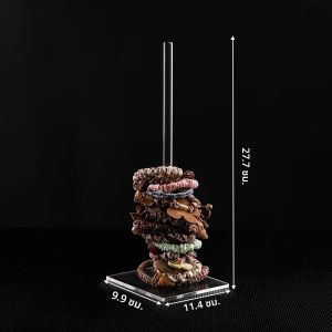 อะคริลิคHeadbandผู้ถือขาตั้งโปร่งใสScrunchieจัดเก็บHeadbandผู้ถือสร้อยข้อมือผู้ถือแหวนผม