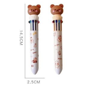 Protree Multifunction 10 in 1 Creative Writing Colorful Multi Ballpoint Pens For Office & School
