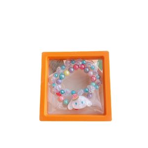 สร้อยข้อมือการ์ตูนหลากสีน่ารักสำหรับเด็กเครื่องประดับลูกปัดสีลูกกวาดสำหรับเด็กผู้หญิงตัวเล็กเครื่องประดับเจ้าหญิง