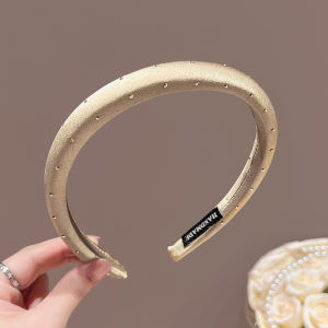 เครื่องประดับผมสไตล์เกาหลีระดับไฮเอนด์สำหรับผู้หญิง 2025 ฤดูร้อน ใหม่ ทรงสูง คลิปผม หน้ากาก หน้าม้า ประดับผม ตกแต่งผม