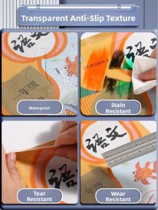 MONLEYTA | Thickened Self-Adhesive Transparent Protection Cover For Elementary School Books Waterproof Dirt-Resistant Bookskin A4 Size