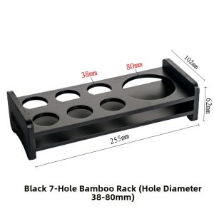 Bamboo Cup Holder Rack Set