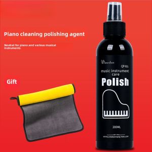 Piano Cleaning Polish Care Solution Guitar Violin Guzheng Erhu Ukulele Neutral Bright Light Send Mouth Organ Bag