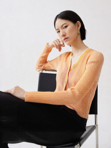 Vero Moda | Áo Cardigan Knit Co Dãn Ống Tự Nhiên Cổ V Đầy Phong Cách Thu