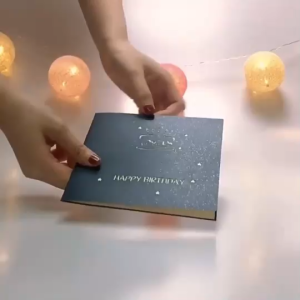 การ์ดอวยพรวันเกิด 3 มิติ Pop-up Cake พร้อมไฟ LED + ซอง | การ์ดวันเกิดผู้หญิง ผู้ชาย ของขวัญวันเกิดน่ารัก เค้กป๊อปอัพ