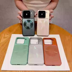 Luxury Aurora Circle Magnetic Charging Armor Case For Xiaomi 17 15 Pro Max 17Max Premium AG Matte Shockproof For Magsafe Cover