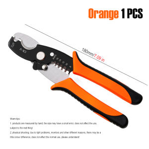 Dual‑Use Wire Stripper & Cable Cutter Non‑Slip TPR Handle for AWG 8‑14 Wire Stripping Cutting Electrical Repair Pliers Hand Tool