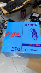 10m-100m dây mạng Kadita cat6 chuẩn FTP chống nhiễu lõi đồng nguyên chất