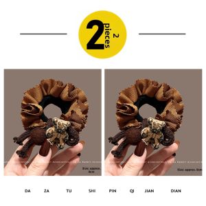 Cute Cartoon Leopard Pattern Bear Headband