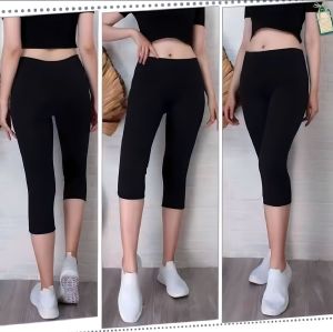 LEGGING 3/4 WANITA DEWASA LEGGING JUMBO FIT 90KG LEGGING SPORTY LEGGING MODIS