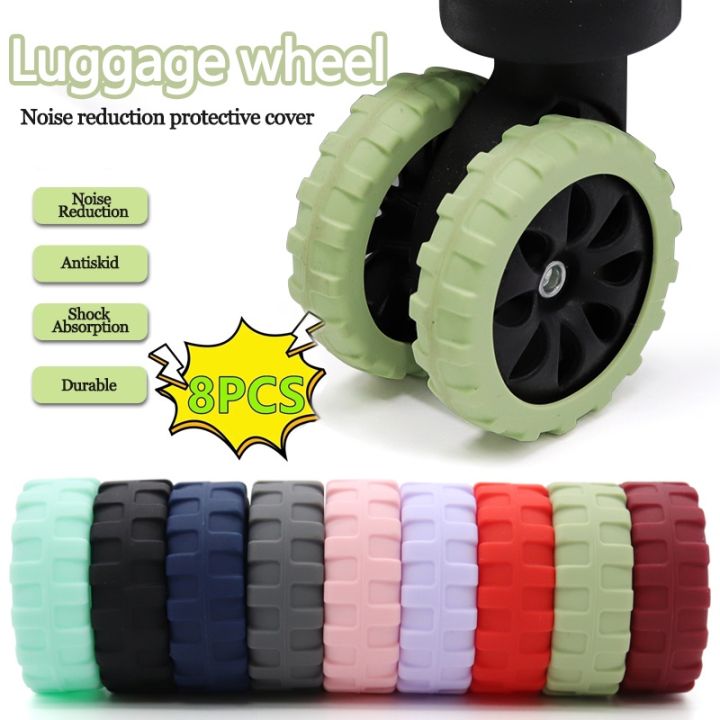 【🔥Hot Sale】8PCS Luggage Wheel Protector Suitcase Wheels Ring Rubber