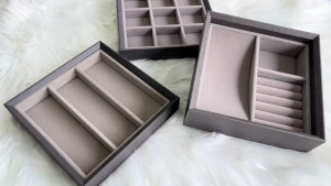 AGVA Stackable 9-Compartment Jewellery Storage Tray