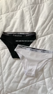 FINETOO Women Pure Cotton Panties Soft and Breathable Underwear Low-waist solid color Briefs