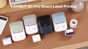 Niimbot | Niimbot B1Pro Label Maker 300DPI HD Label Printer Red&Black Color Printing For Office Adhesive Sticker Photo Labeling Machine