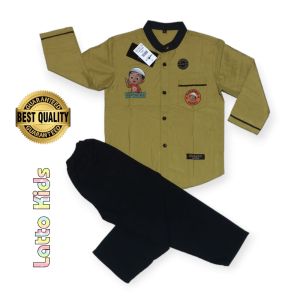 Latto Kids MOSZAM Koko Anak Lengan Panjang Setelan Umur 1 2 3 4 5 6 7 8 9 Tahun
