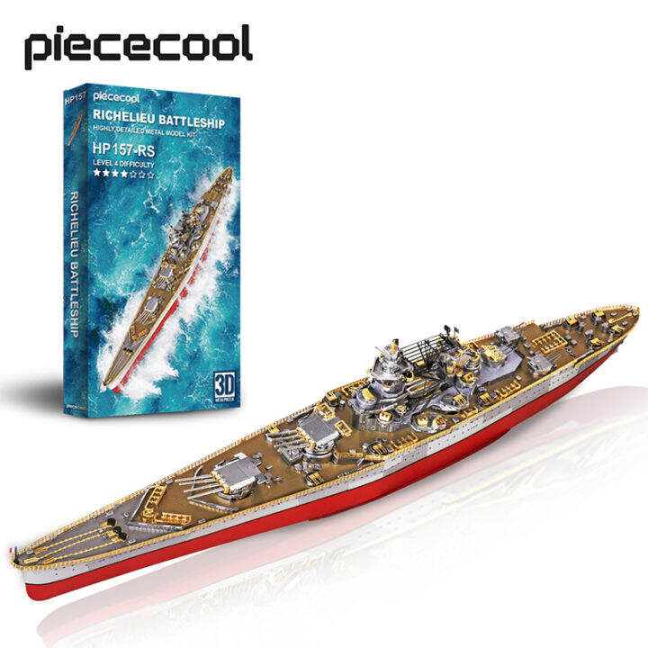 Piececool 3D Metal Puzzles For Teens DIY Battleship Model Kit 3d ...