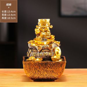 新年好意头摆设品/开张送礼品/生意兴隆摆件品/送礼品/玄关保健品/风水摆件品/财位摆设品/流水装饰品开业摆件循环水客厅书房茶室招财新天泉喷泉店铺财神爷/新天泉招财流水摆件循环水办公室客厅桌面摆件前台招财装饰乔迁礼/