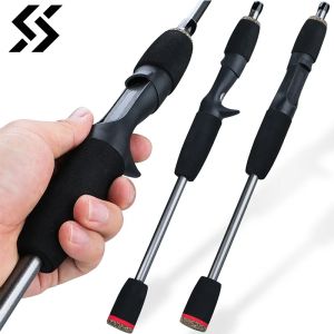 Sougayilang 5 Section Spinning Casting Fishing Rod 1.8M Ultralight Weight Carbon Fiber Poles for Travel Freshwater Fishing Pesca